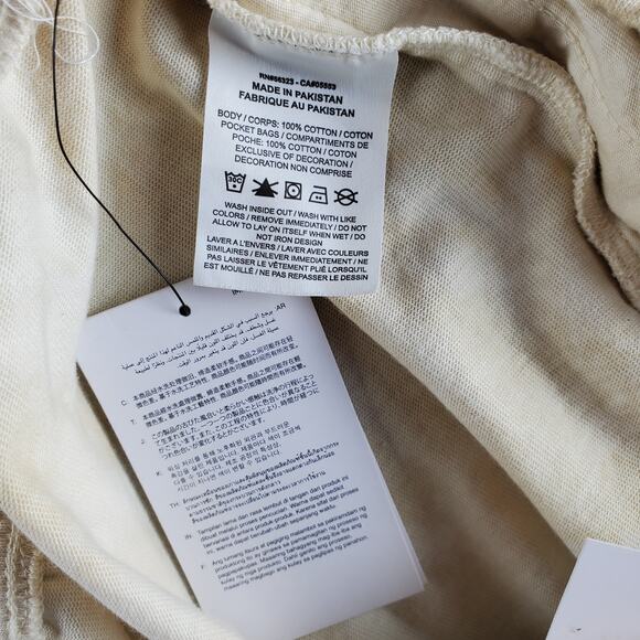 Nike Womens XXL Mid Rise Jersey Tie Dye Short Loose Fit Short Length Sand New - Picture 4 of 6